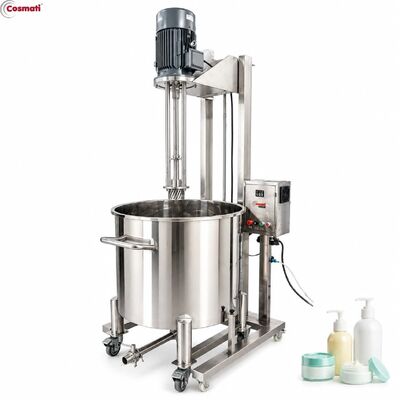 High Shear Homogenizer Mixer Pneumatic Lift for Cream Lotion Paint Pigment Disperser