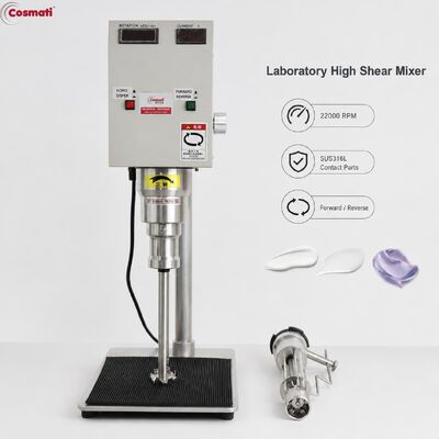High Shear Homogenizer Lab 22000RPM Tabletop Emulsifier Mixer Dissolver