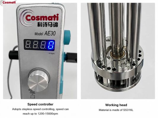 Lab Homogenizer Mixer Cosmetic Making Shampoo Liquid Foundation Emulsifier
