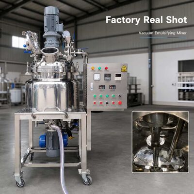 High Speed Fixed Vacuum Homogenizer Emulsifier Mixer 50L for Cream Lotion Sunscreen
