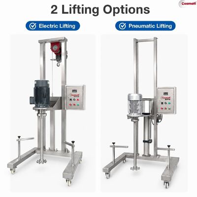 High Speed Disperser Mixer Lifting Agitator Cosmetic Chemical Equipment