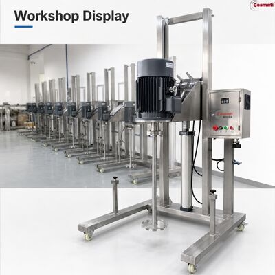 High Speed Disperser Mixer Lifting Agitator Cosmetic Chemical Equipment