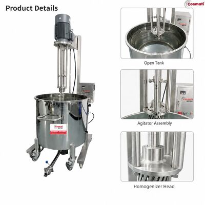 High Shear Homogenizer Emulsifier AC Motor Milling Cosmetic Chemical Mixer