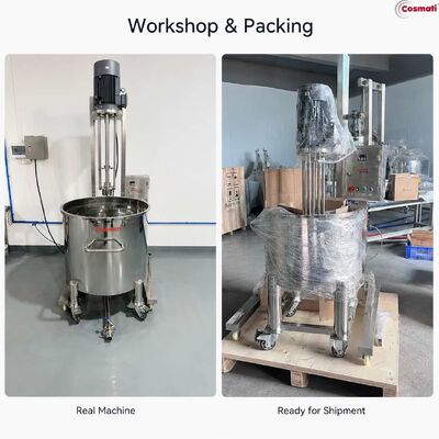 High Shear Homogenizer Emulsifier AC Motor Milling Cosmetic Chemical Mixer