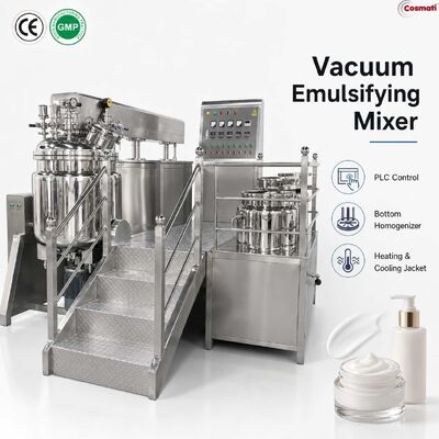 Vacuum Homogenizer Emulsifier Mixer 10L-20000L Cream Lotion Cosmetic Machine