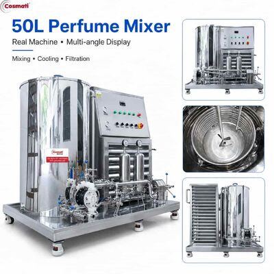 Perfume Mixing Machine 50L 100L 500L Stainless Steel Agitator Cooling Filter