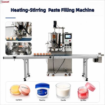 Solid Balm Filling Machine Heating Hopper Sunblock Hair Wax Deodorant Cooling Tunnel