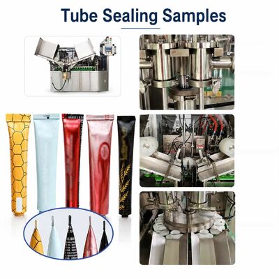 Automatic Double Head Aluminium Tube Filling Sealing Cartoning Machine for Ointment Gel