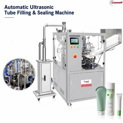 PET Rotary Ultrasonic Tube Filling Sealing Machine for Hand Cream Toothpaste Gel