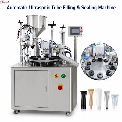Soft Rotary Tube Filling Sealing Machine for Cream Ointment Toothpaste Gel