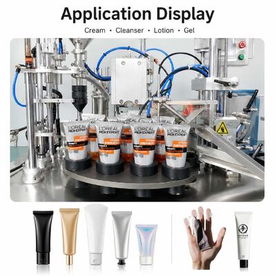 Soft Rotary Tube Filling Sealing Machine for Cream Ointment Toothpaste Gel