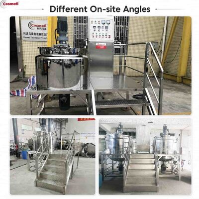 500L 2000L Liquid Soap Making Machine Heating Shampoo Agitator Mixing Tank