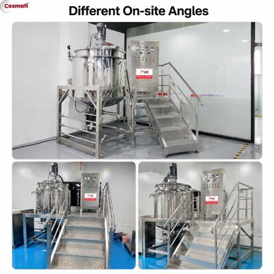 Liquid Soap Double Jacket Mixing Tank Stainless Steel Shampoo Detergent Mixer