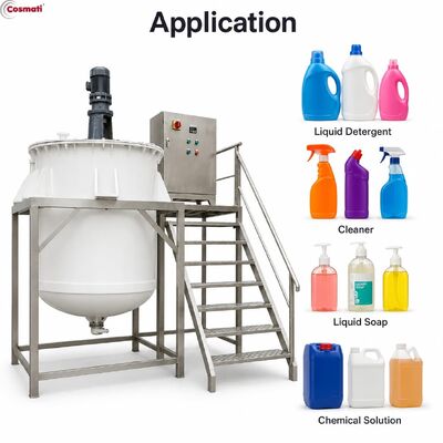 PP Mixing Tank 2000L Polypropylene Anti Corrosive Acid Alkali Chemical Reactor