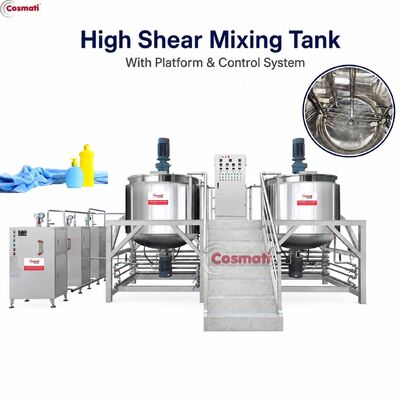 Industrial Mixing Reactor Stainless Steel Detergent Shampoo Cosmetic Mixer