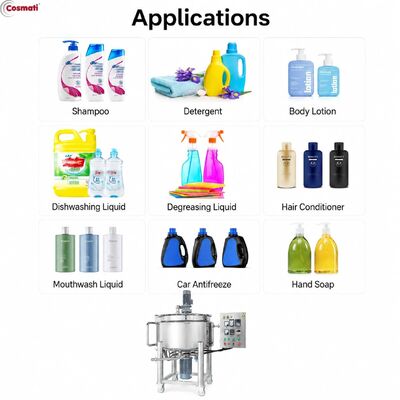 Airtight Liquid Mixing Tank 50L 100L 200L Pneumatic Explosion Proof Perfume Solvent Mixer