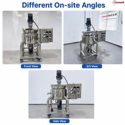 Stainless Steel Double Jacket Mixing Tank 50L 100L 200L Shampoo Liquid Soap Mixer