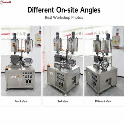 Automatic Lipstick Filling Machine 12 Nozzles Heating Stirring Makeup Production