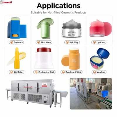 Cosmetic Cooling Tunnel Lip Balm Lipstick Hair Wax Deodorant Stick Cooling Machine
