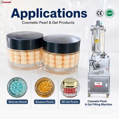 3D Pearl Cream Filling Machine 3-15mL Servo Cosmetic Gel Pattern Filler