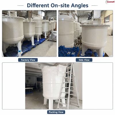 1000L PP Mixing Tank Anti Corrosion Acid Alkali Chemical Agitator Vessel