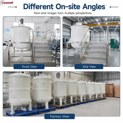 PP Mixing Tank 500L-3000L Polypropylene Anti Corrosion Toilet Cleaner Bleach Agitator