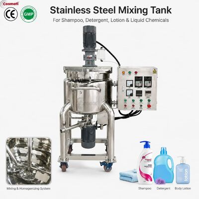 Stainless Steel Mixing Tank 50L-1000L Shampoo Liquid Soap Homogenizer Mixer