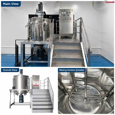 500L 1000L Mixing Tank Liquid Soap Shampoo Detergent Gel Homogenizing Mixer