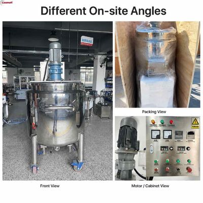 50L-500L Stainless Steel Mixing Homogenizing Tank Shampoo Liquid Soap Detergent Mixer