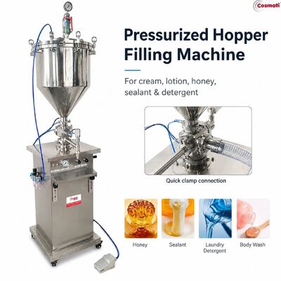 Pressurized Cosmetic Filling Machine Lip Gloss Mascara Gel Single Nozzle Filler