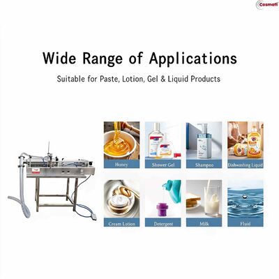 Self suction Pneumatic Filling Machine for Low Viscosity Shampoo Detergent Liquid Soap
