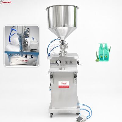 Pneumatic Filling Machine for High Viscosity Cosmetic Paste Gel Lotion Shampoo