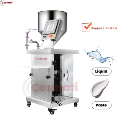 Pneumatic Semi Automatic Honey Mayonnaise Chocolate Chili Sauce Hopper Filling Machine