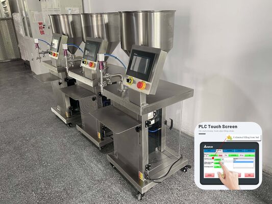 Pneumatic Semi Automatic Honey Mayonnaise Chocolate Chili Sauce Hopper Filling Machine