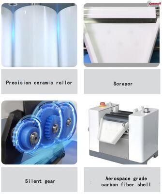Laboratory Ceramic Three Roll Mill for High Viscosity Material Grinding
