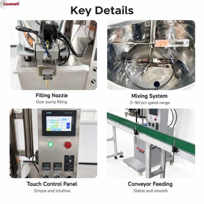 Quantitative Hot Wax Candle Filling Machine Mixer Hopper Deodorant Making Machine