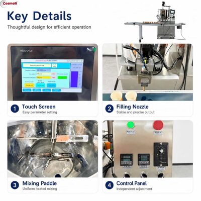 Heated Wax Filling Machine Automatic Lip Balm Hair Wax Candle Deodorant Filler