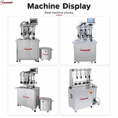 Automatic Perfume Filling Machine Essential Oil Cosmetic Bottle Four Head Filler