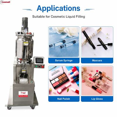 Dual Head Mascara Filling Machine Lip Gloss Liquid Lipstick Heated Cosmetic Filler