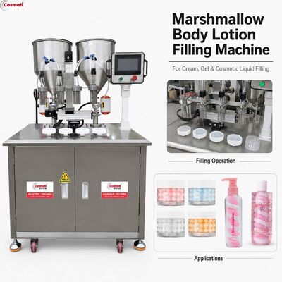 Automatic Two Color Spiral Filling Machine Pearl Eye Cream Cosmetic Lotion Filler