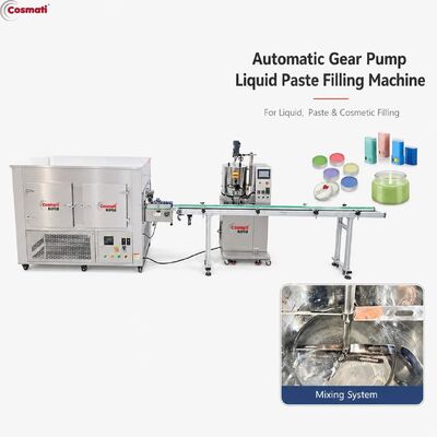 Automatic Heated Gear Pump Filling Machine Deodorant Balm Cream Candle Paste Filler