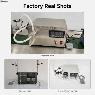 Magnetic Pump Filling Machine Perfume Essential Oil Desktop Dual Head Filler