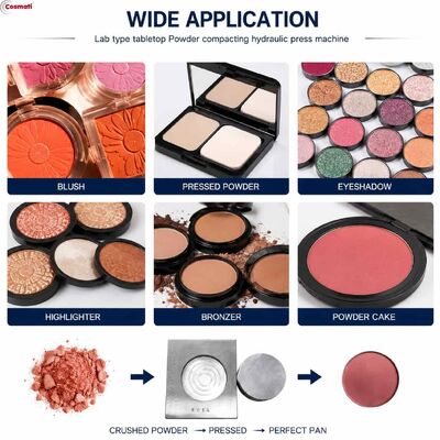 Lab Pneumatic Cosmetic Powder Press Machine Highlighter Contour Blush Compactor