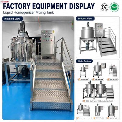 500L Heated Liquid Soap Detergent Mixing Tank Hand Soap High Shear Homogenizer