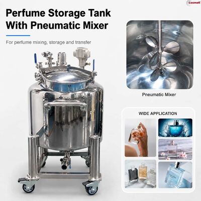 50L Fragrance Oil Blending Tank Perfume Storage Essential Oil Pneumatic Mixer