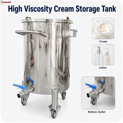 150L Mobile Sanitary Buffer Tank Shampoo Detergent Oil Cosmetic Liquid Storage