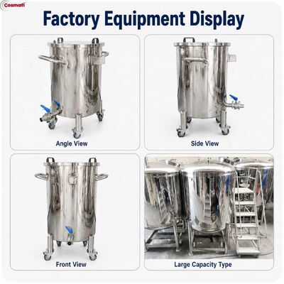 150L Mobile Sanitary Buffer Tank Shampoo Detergent Oil Cosmetic Liquid Storage
