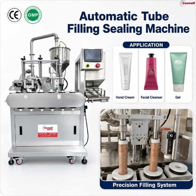 Gel Cream Ointment Cosmetic Automatic Ultrasonic Tube Filler Sealer Packaging