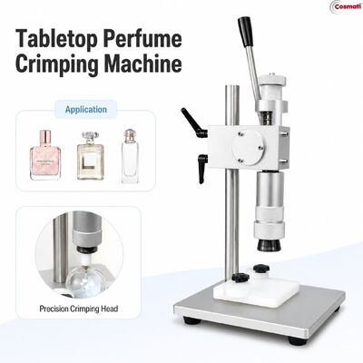 Tabletop Pneumatic Perfume Bottle Crimper Fragrance Spray Pump Collar Press Machine