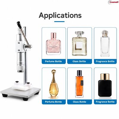 Tabletop Pneumatic Perfume Bottle Crimper Fragrance Spray Pump Collar Press Machine